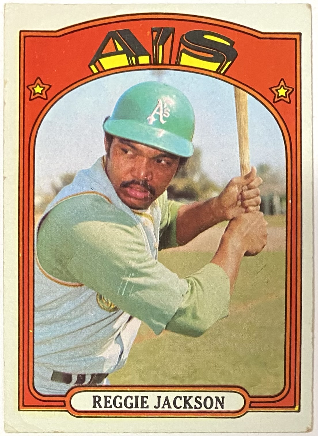 Reggie Jackson 1972 Topps Oakland Athletics Baseball Card (HOF) – KBK ...