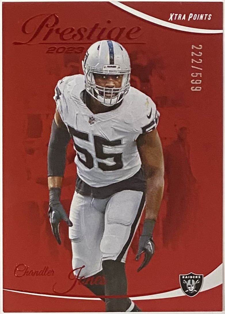 Chandler Jones 2023 Panini Prestige Football Las Vegas Raiders Xtra ...