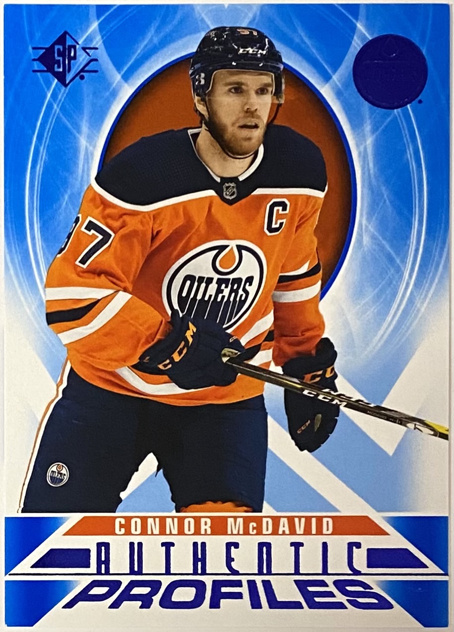 Connor Mcdavid 2020-21 Upper Deck Sp Hockey Edmonton Oilers Authentic 