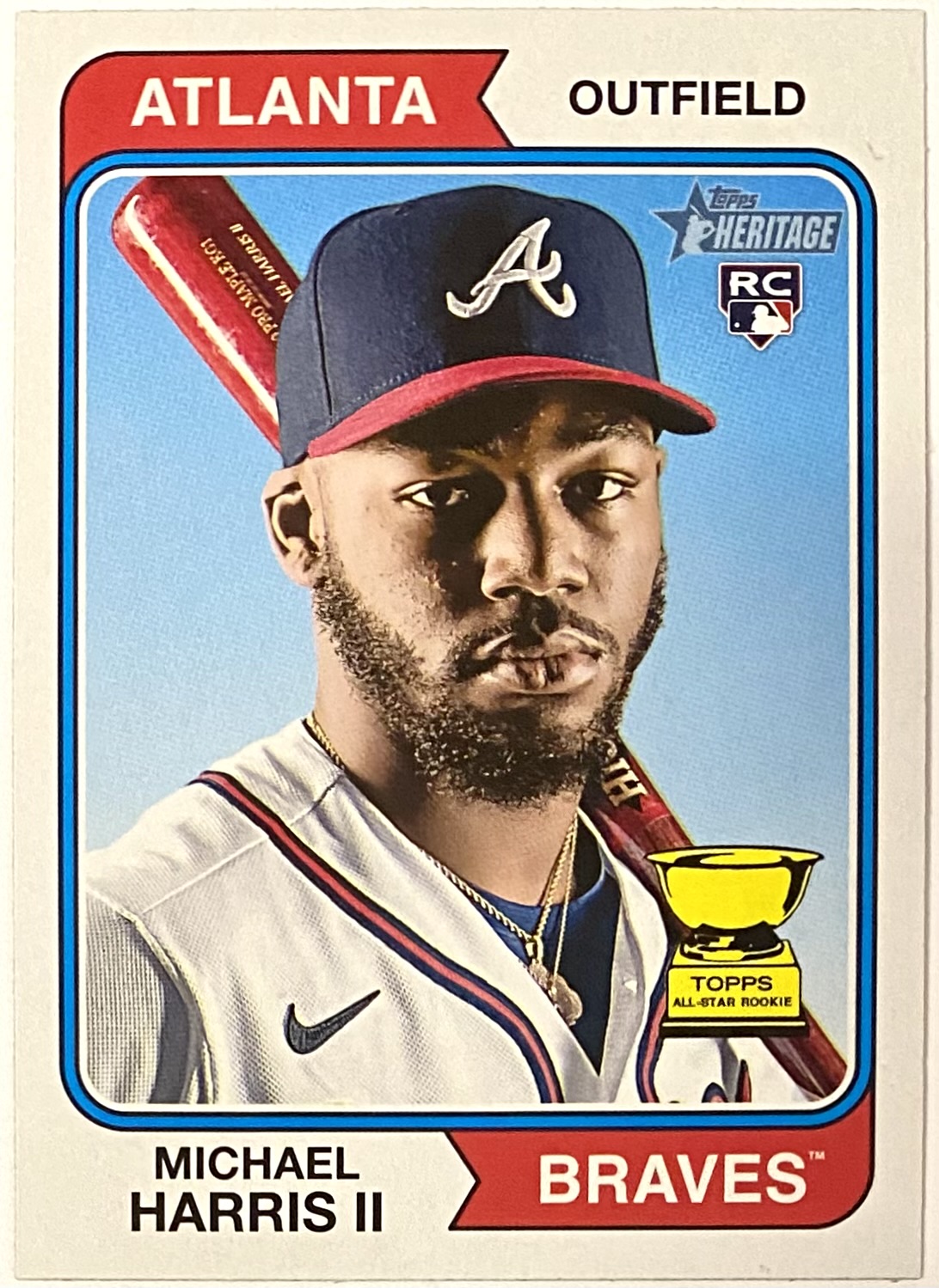 Michael Harris Ii Topps Heritage Atlanta Braves Baseball Retro