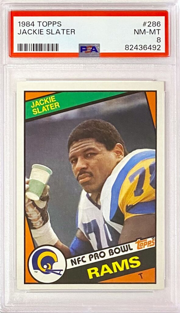 Jackie Slater 1984 Topps St. Louis Rams Football Graded Rookie Card ...