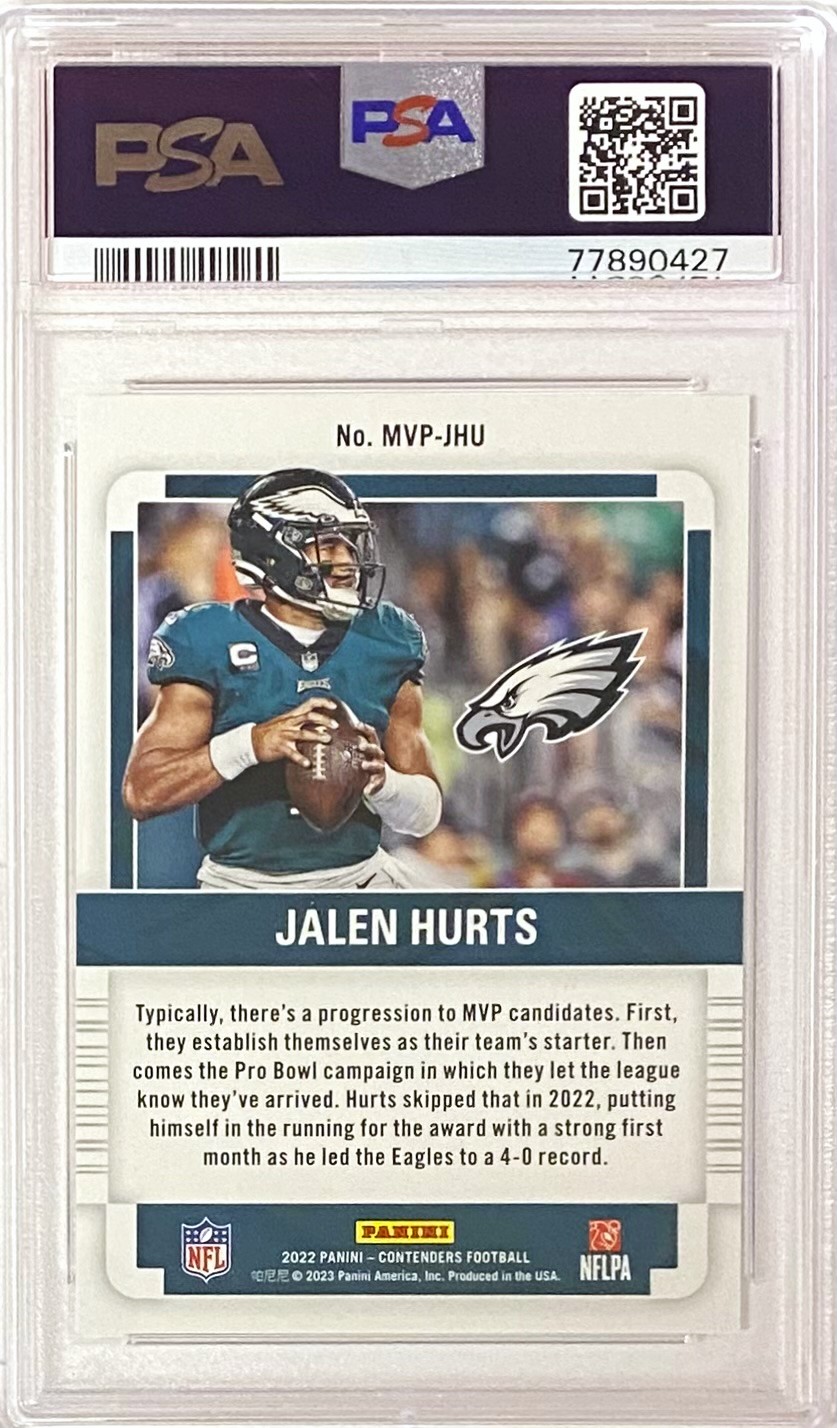 2021 Panini Contenders Season Ticket #79 Jalen Hurts Graded 2024 CGG 10 Gem Mint