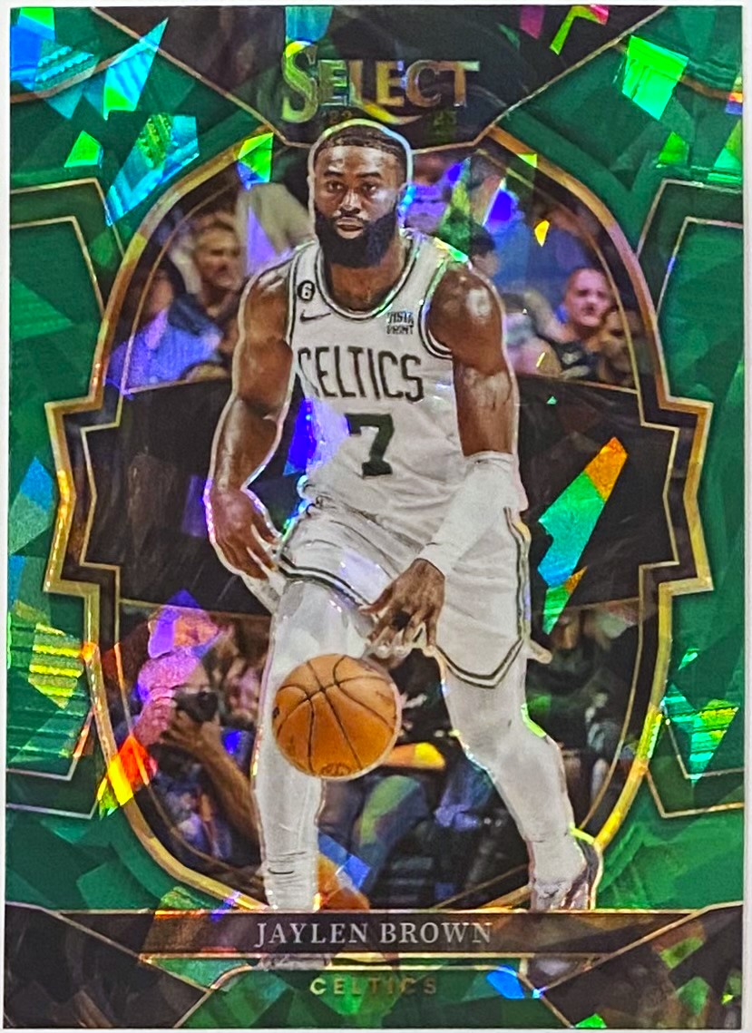 Jaylen Brown 2022-23 Panini Select Basketball Boston Celtics Concourse  Green Ice Prizm Card - KBK Sports