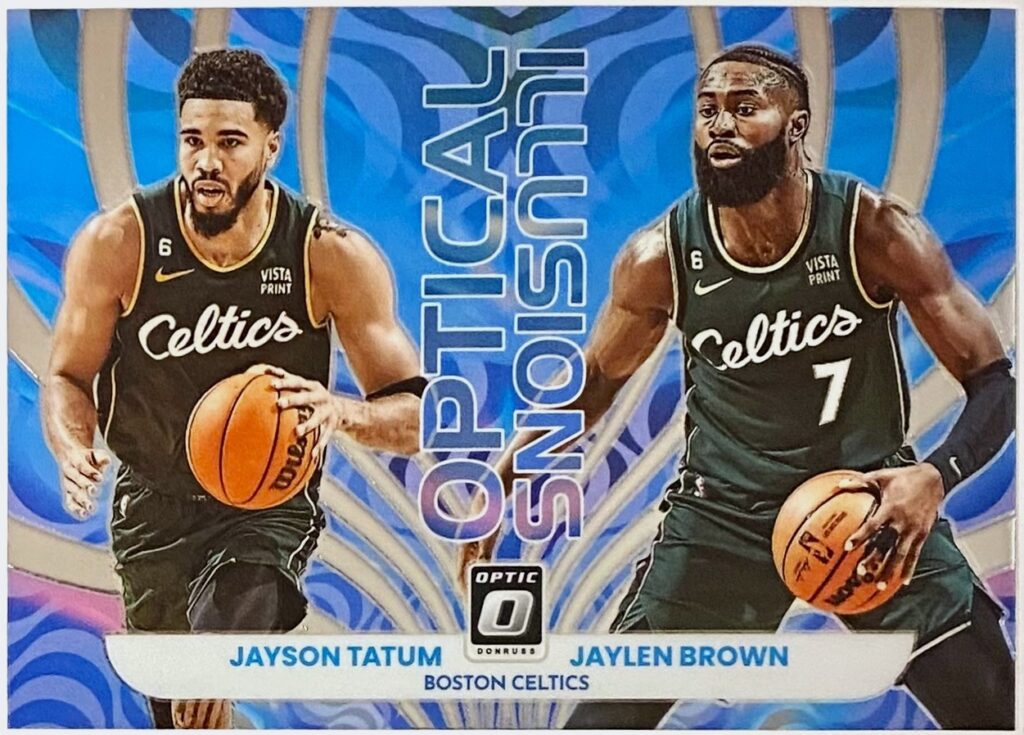 Jayson Tatum & Jaylen Brown 2022-23 Panini Donruss Optic Basketball ...