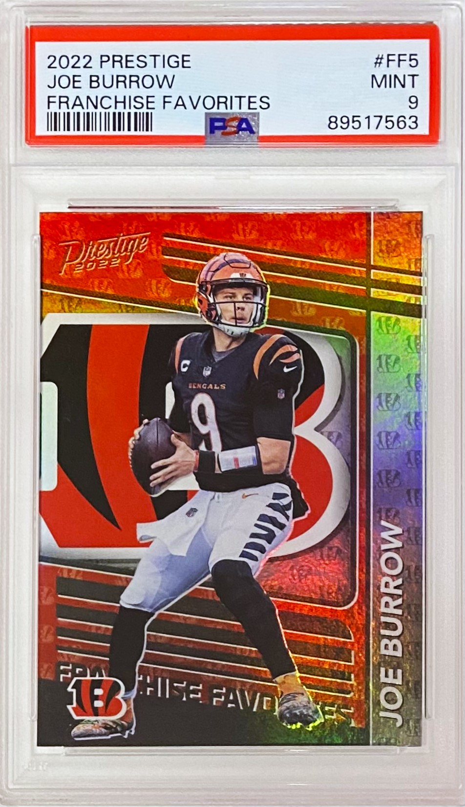 Joe Burrow 2024 Rated Rookie Donruss Cincinnati Bengals PSA 9