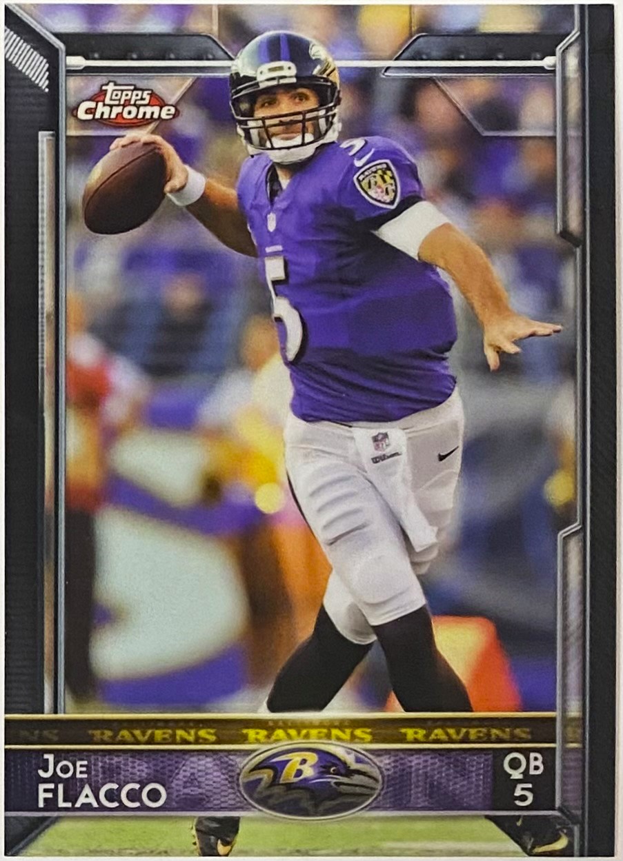 Joe Flacco 2015 Topps Chrome Baltimore Ravens Football Card – KBK Sports