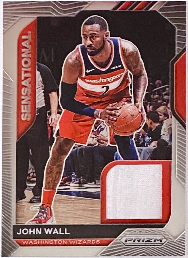 John Wall 2020-21 Panini Prizm Basketball Washington Wizards Sensational  Card w/Piece of Game-Worn Material - KBK Sports