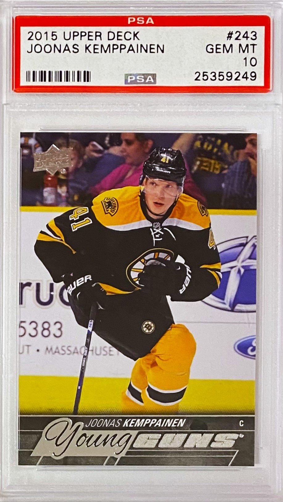 Joonas Kemppainen 2015 Upper Deck Series One Hockey Boston Bruins Young ...