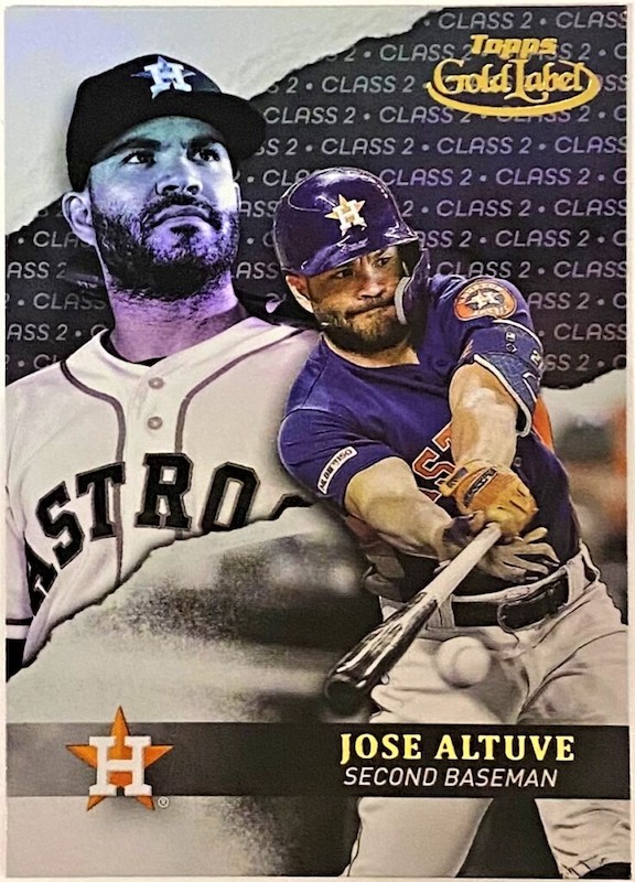 Jose Altuve 2020 Topps Gold Label Houston Astros Baseball Class 2 Card ...