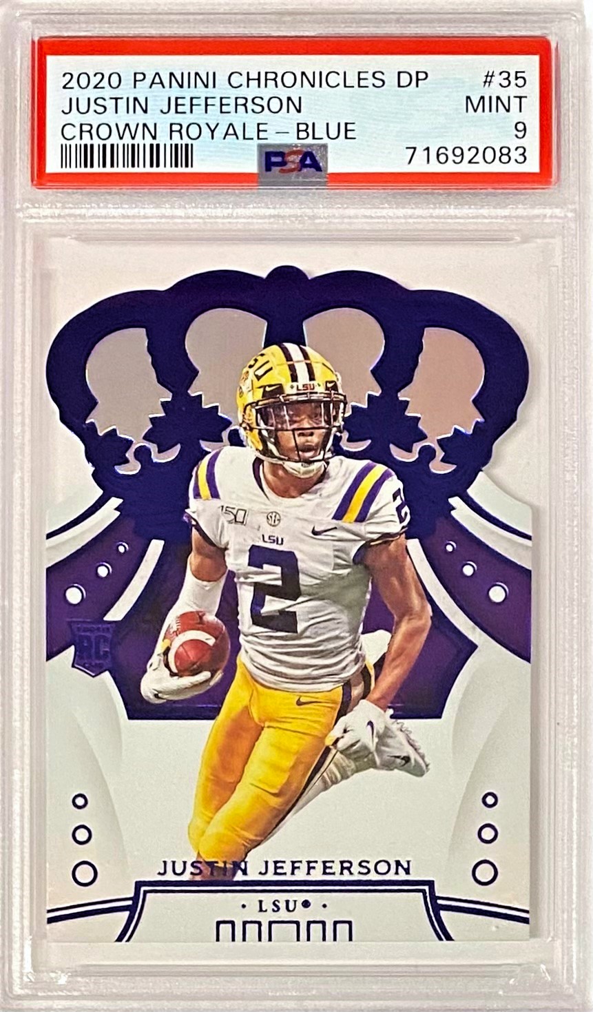 Justin Jefferson 2020 Panini Chronicles Draft Picks Crown Royale ...