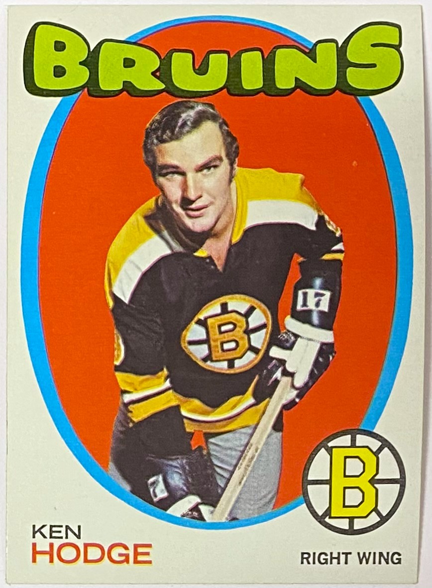 1971-72 Boston Bruins Ken Hodge outlet hockey card (pinholes and wear) rare!