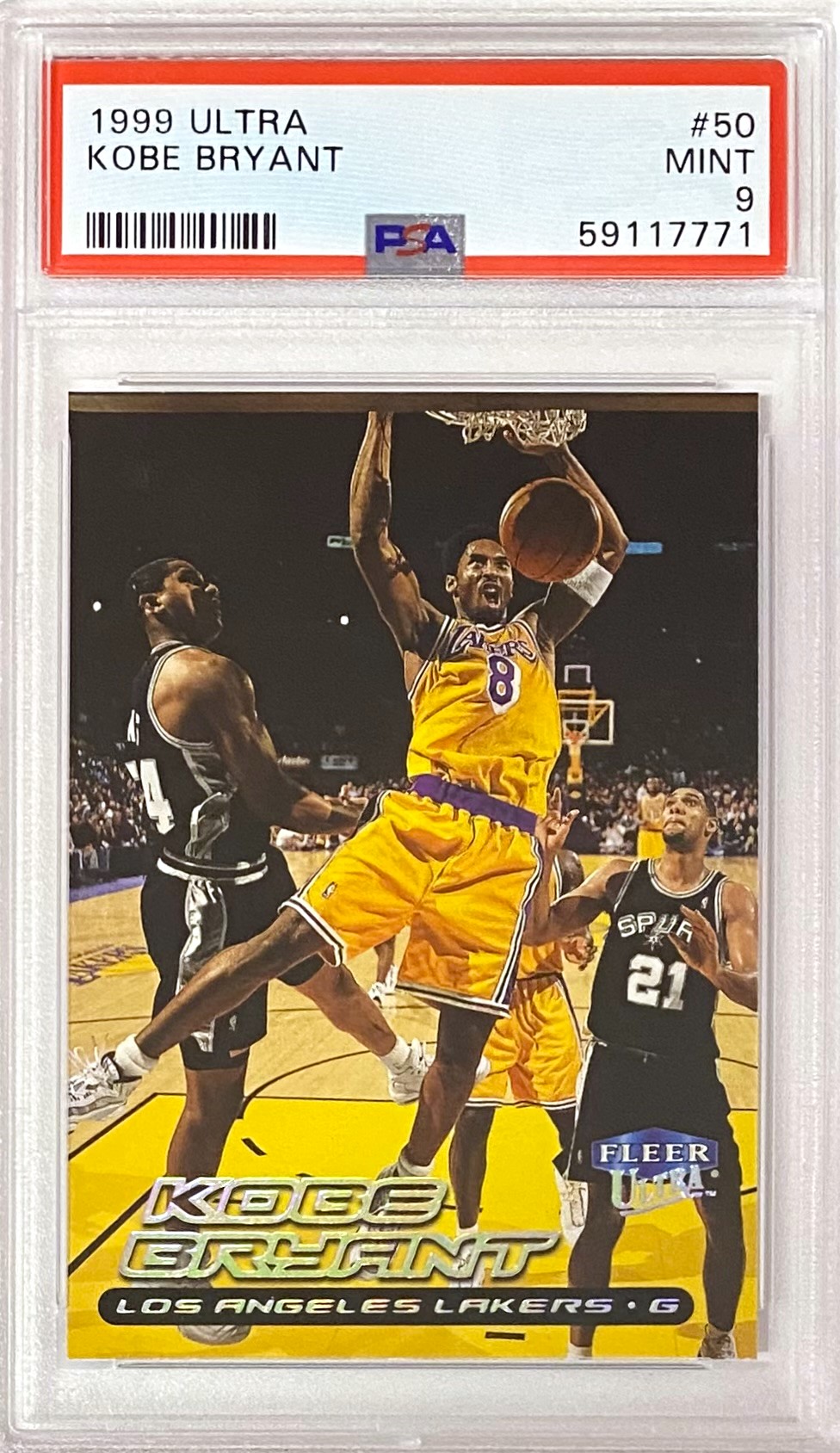 Kobe Bryant Los Angeles shops Lakers PSA 9