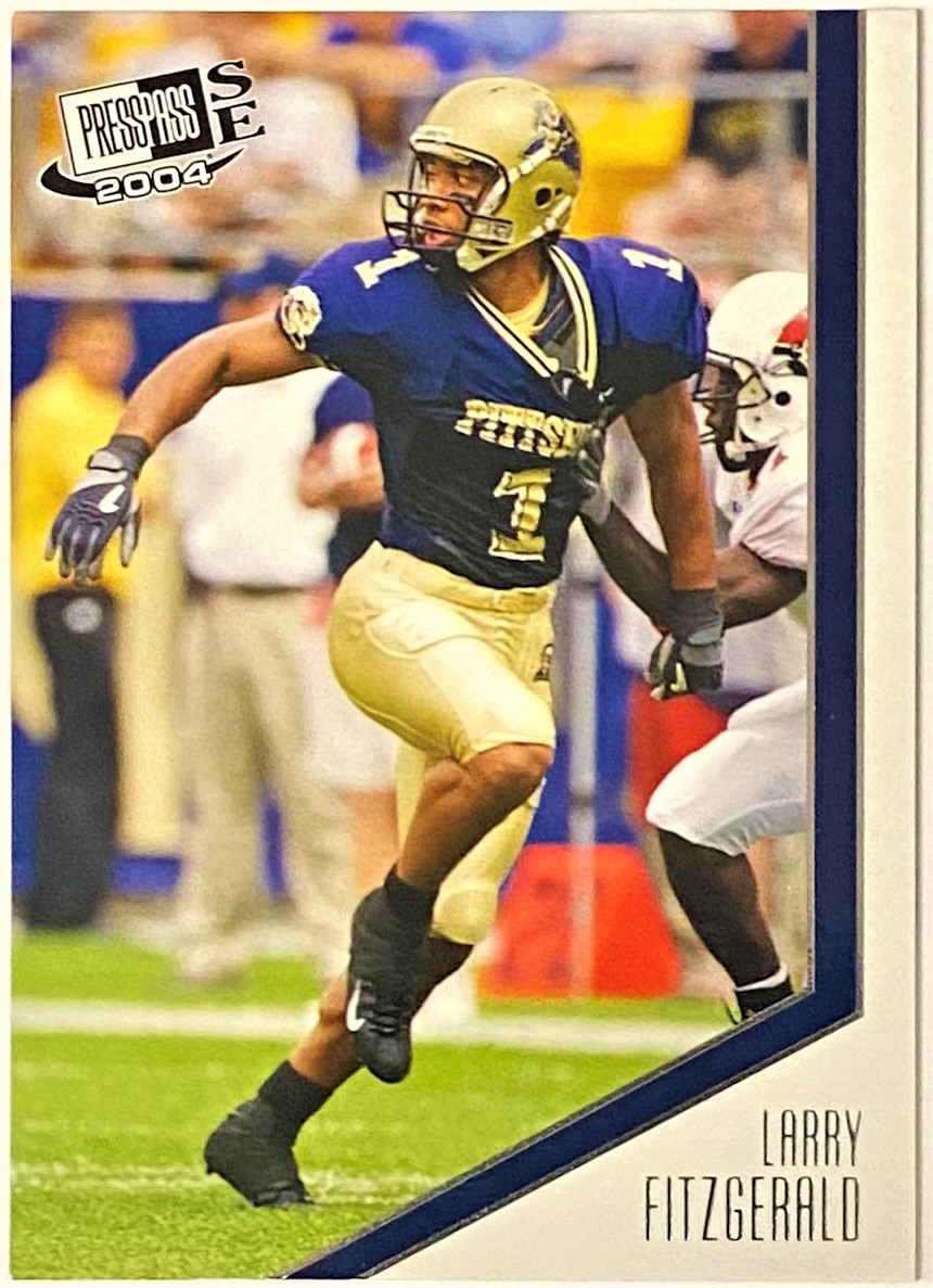 Larry Fitzgerald 2004 Press Pass SE Pittsburgh Panthers Football Rookie  Card – KBK Sports