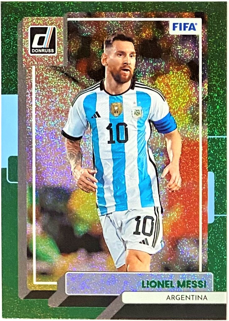 Lionel Messi 2022-23 Panini Donruss Soccer Argentina Green Card – KBK ...
