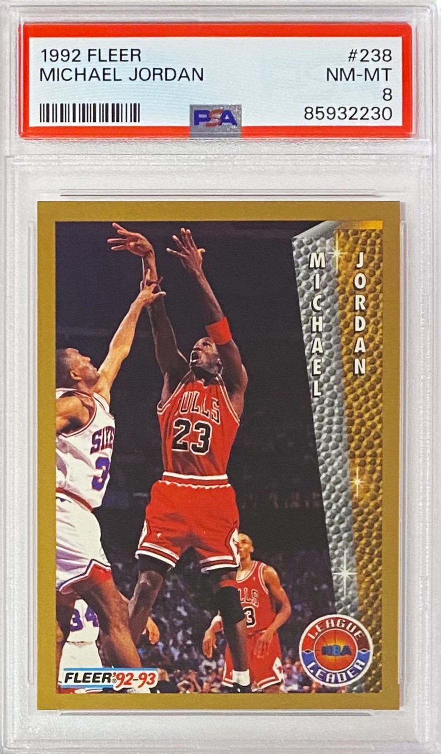 Michael Jordan 1992-93 Fleer Chicago Bulls Basketball Graded Card (Grade 8  PSA) - KBK Sports