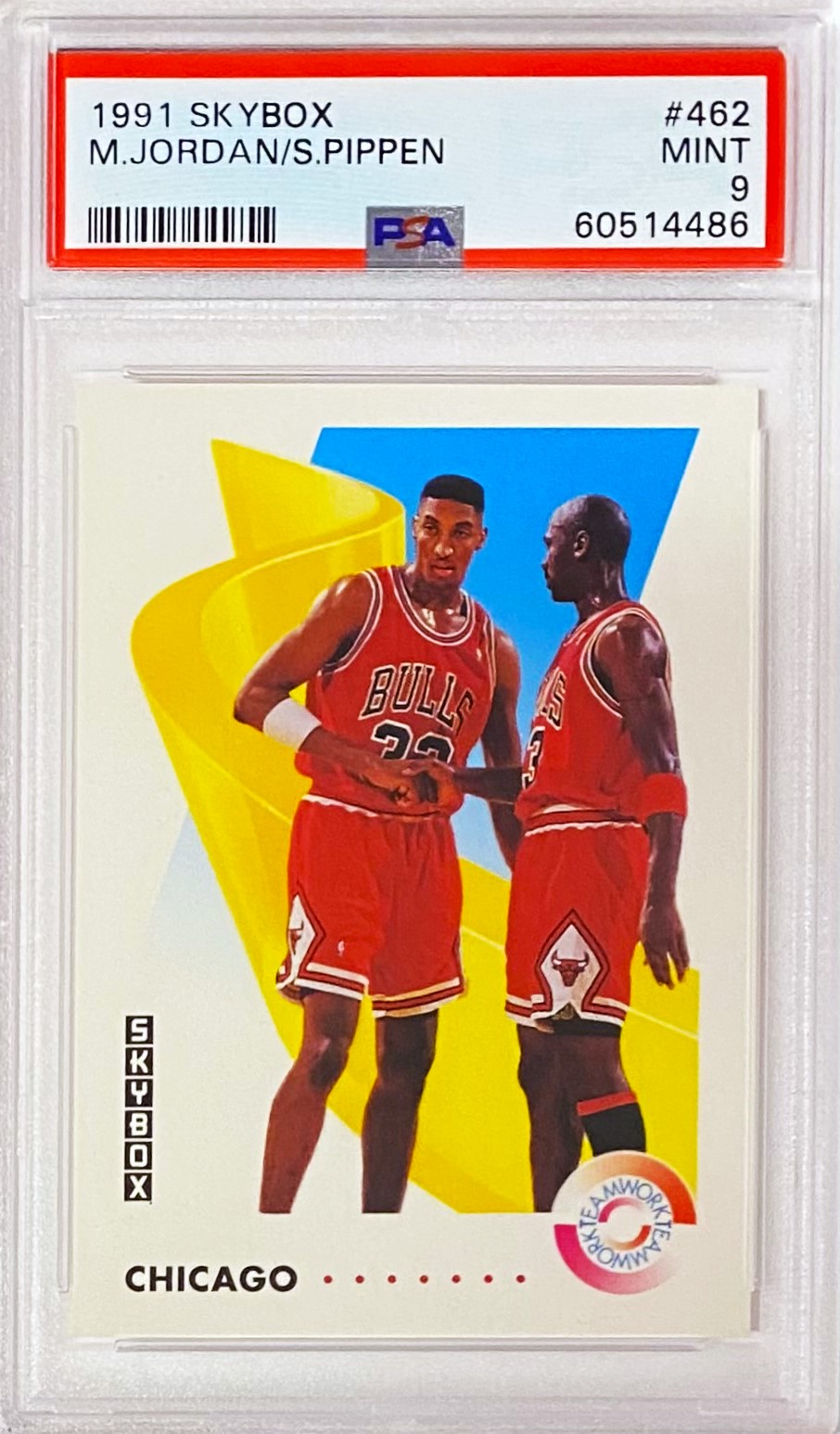 Michael Jordan & Scottie Pippen 1991-92 Skybox Chicago Bulls Basketball ...