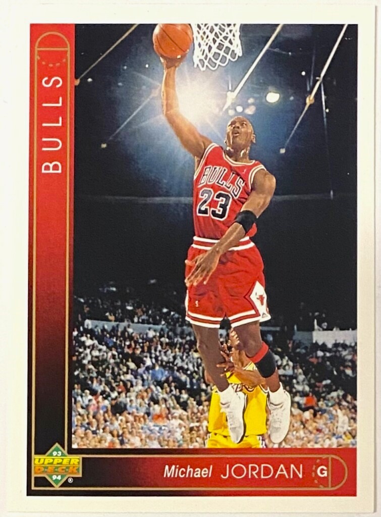 Michael Jordan 1993-94 Upper Deck Chicago Bulls Basketball Card - KBK ...