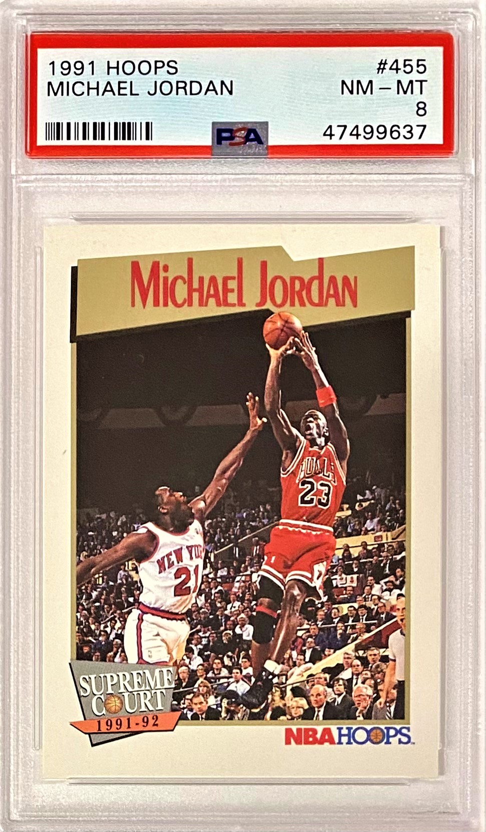 Michael Jordan 1991-92 Nba Hoops Chicago Bulls Basketball Supreme Court 