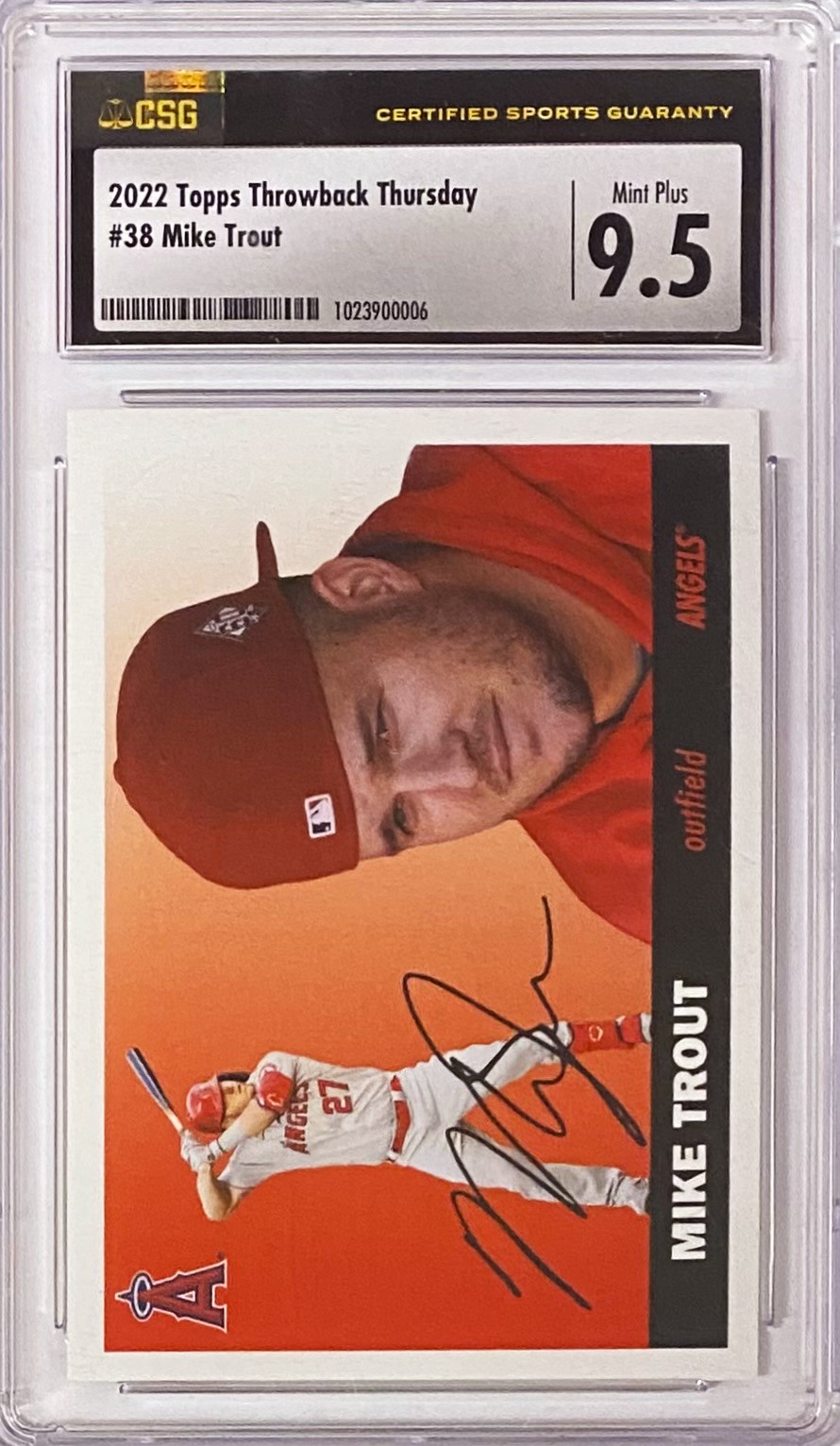 Mike Trout - Los Angeles outlet Angels Graded Baseball Card