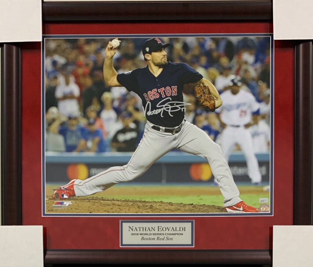 Nathan Eovaldi Autographed 2018 World Series Champion 11x14 Kbk Sports 