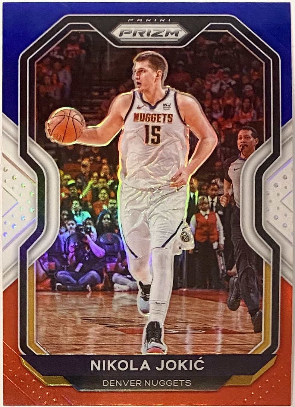 Nikola Jokic 2020-21 Panini Prizm Basketball Denver Nuggets Red, White ...