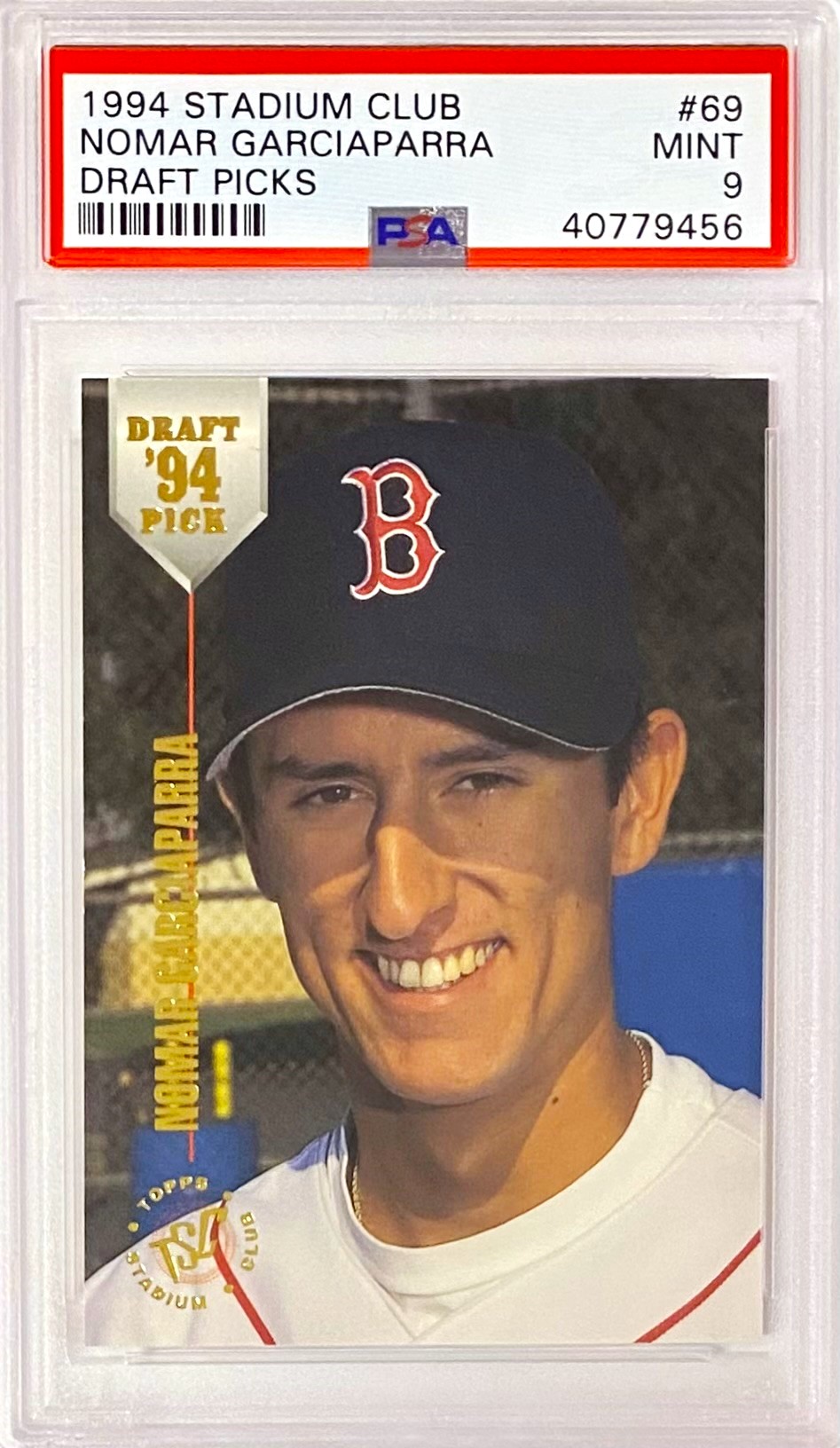 Nomar Garciaparra Topps Stadium Club Draft Picks Boston Red Sox Baseball Graded Rookie Card