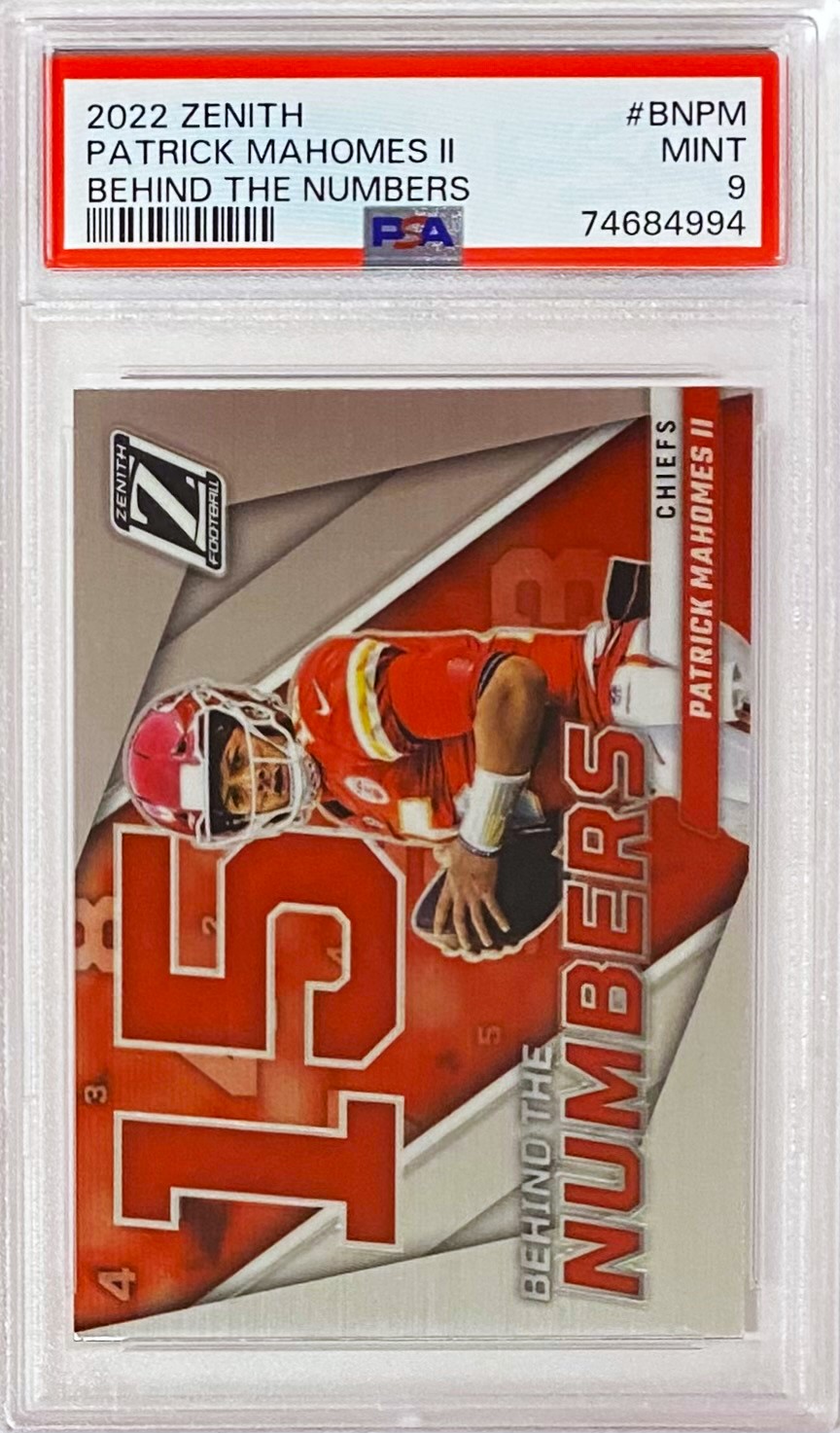 Patrick Mahomes Error Card SGC 9 Unparalleled Galactic on sale