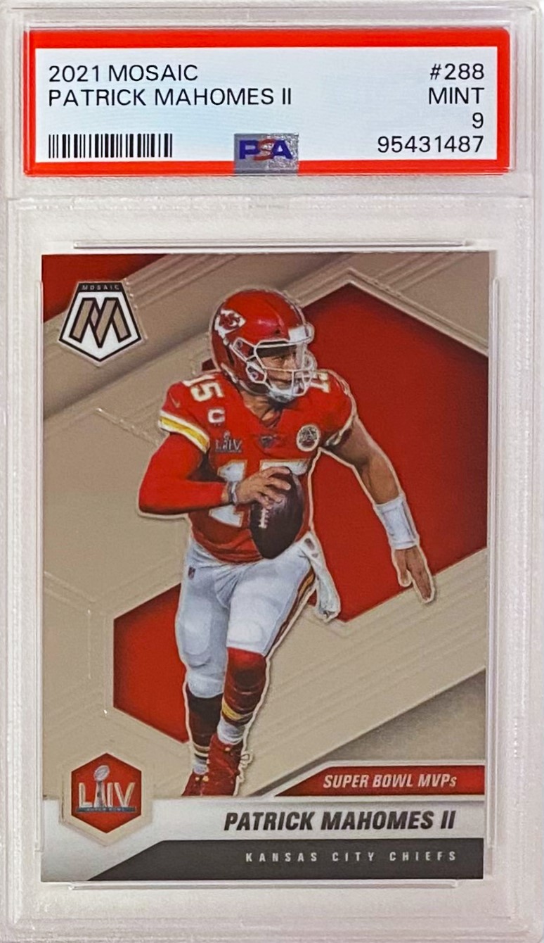 Patrick Mahomes Will TO WIN outlet -Green Mosaic PSA 10