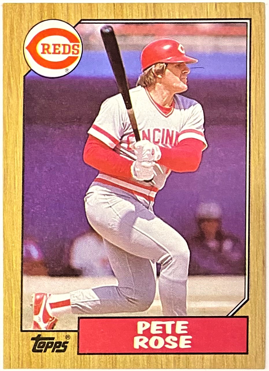 Pete Rose 1987 Topps Cincinnati Reds Baseball Card KBK Sports