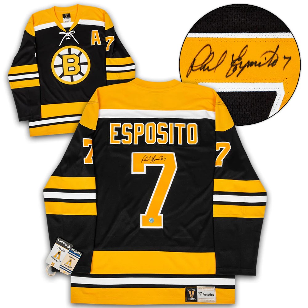 Adidas Boston Bruins No7 Phil Esposito Black Home Authentic USA Flag Stanley Cup Final Bound Stitched NHL Jersey