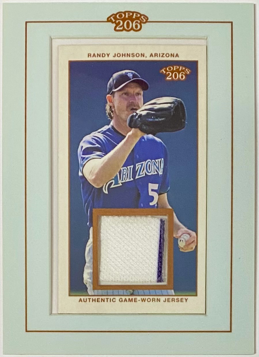 Randy Johnson 2002 Topps 206 Arizona Diamondbacks Baseball Card w/Piece ...