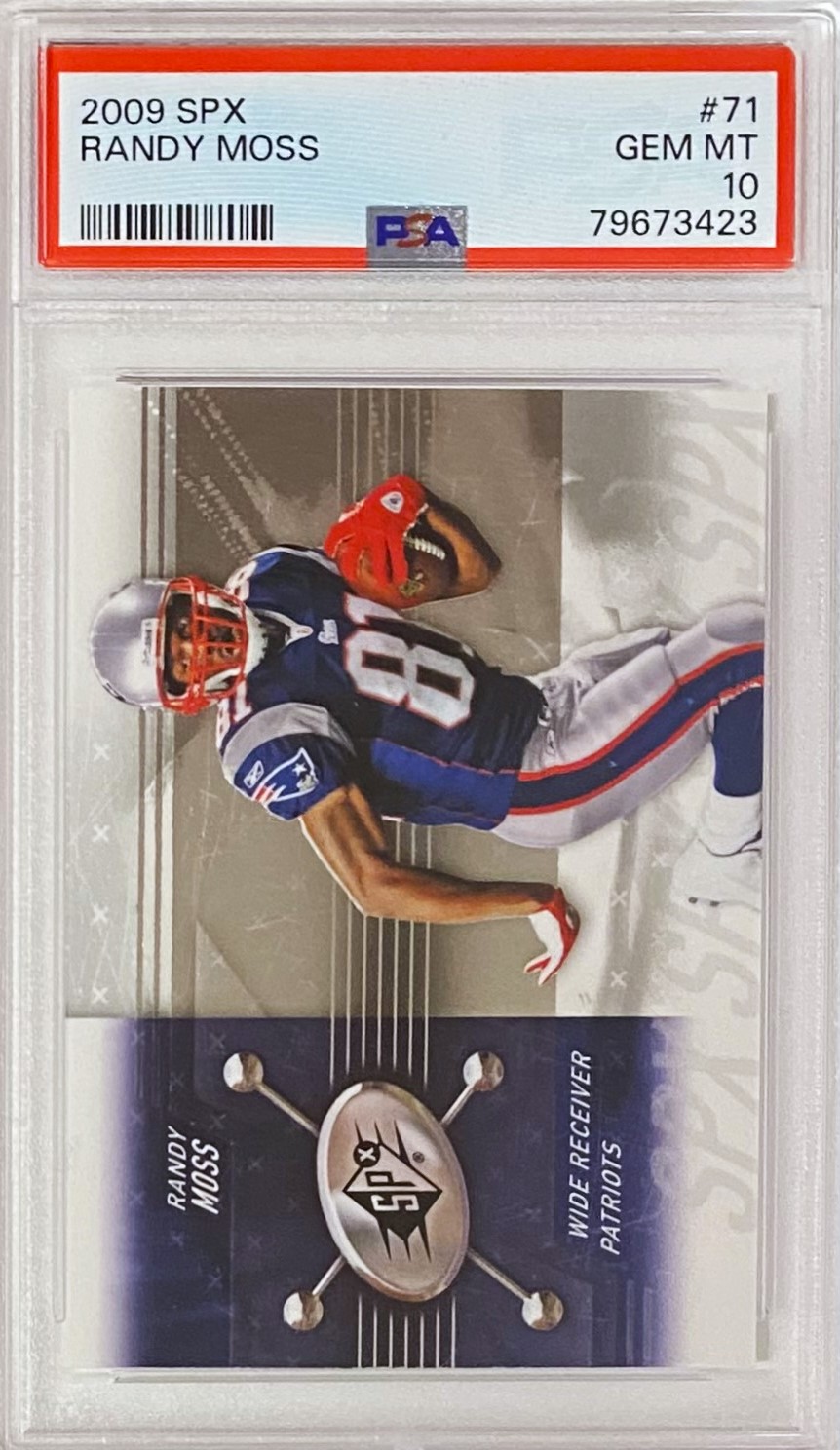 Randy Moss 2009 Upper Deck SPX Football New England Patriots Graded ...