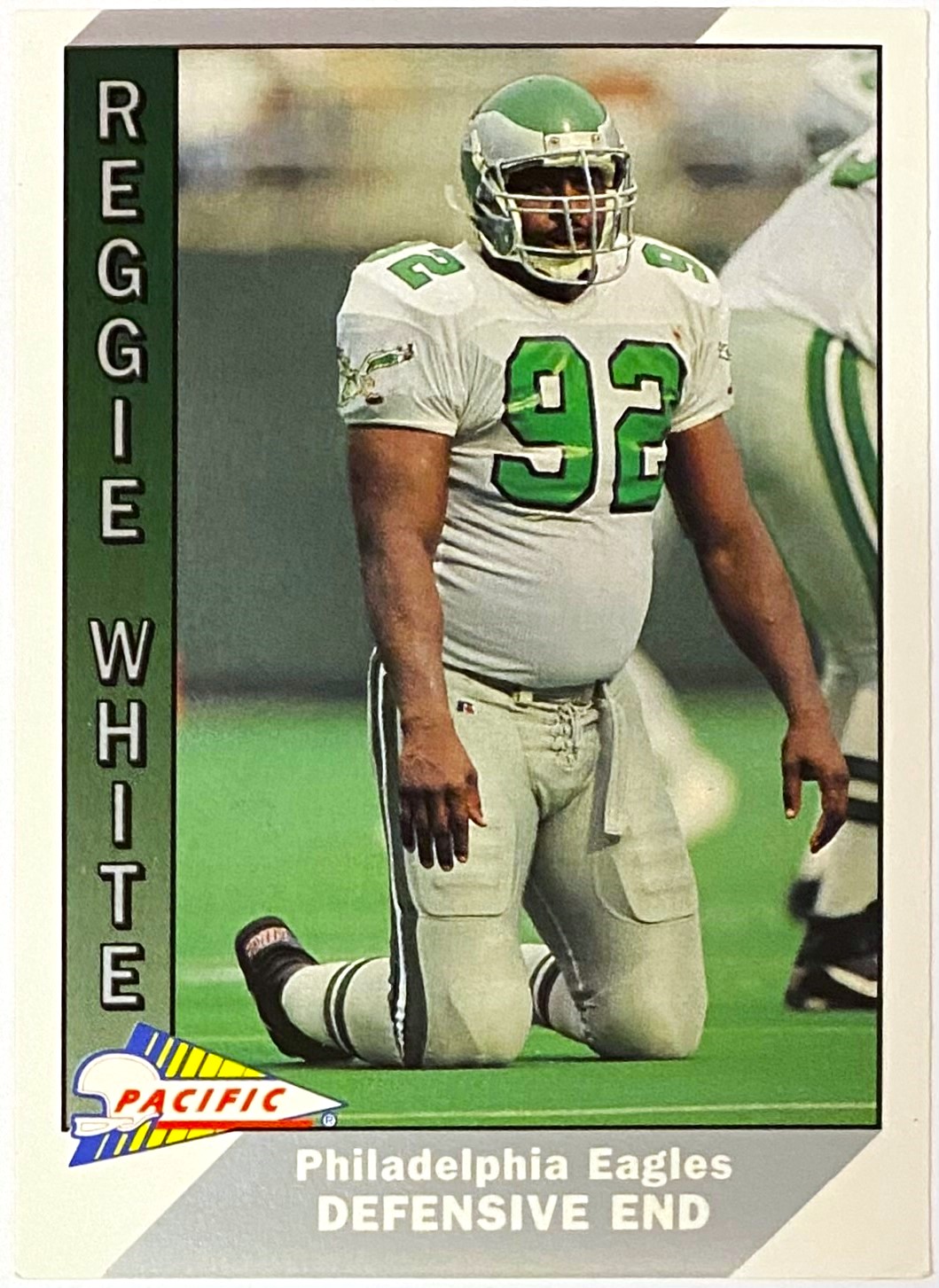 Reggie White 1991 Pacific Philadelphia Eagles Football Card – KBK Sports