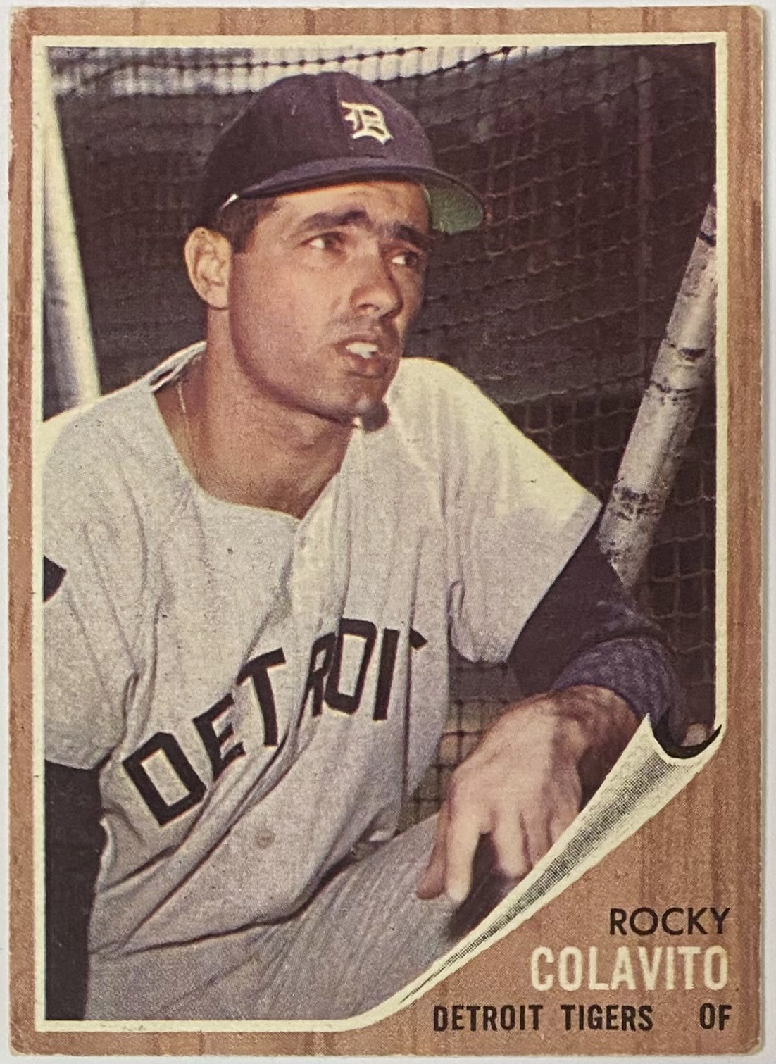 Rocky Colavito 1962 Topps Detroit Tigers Baseball Card - KBK Sports