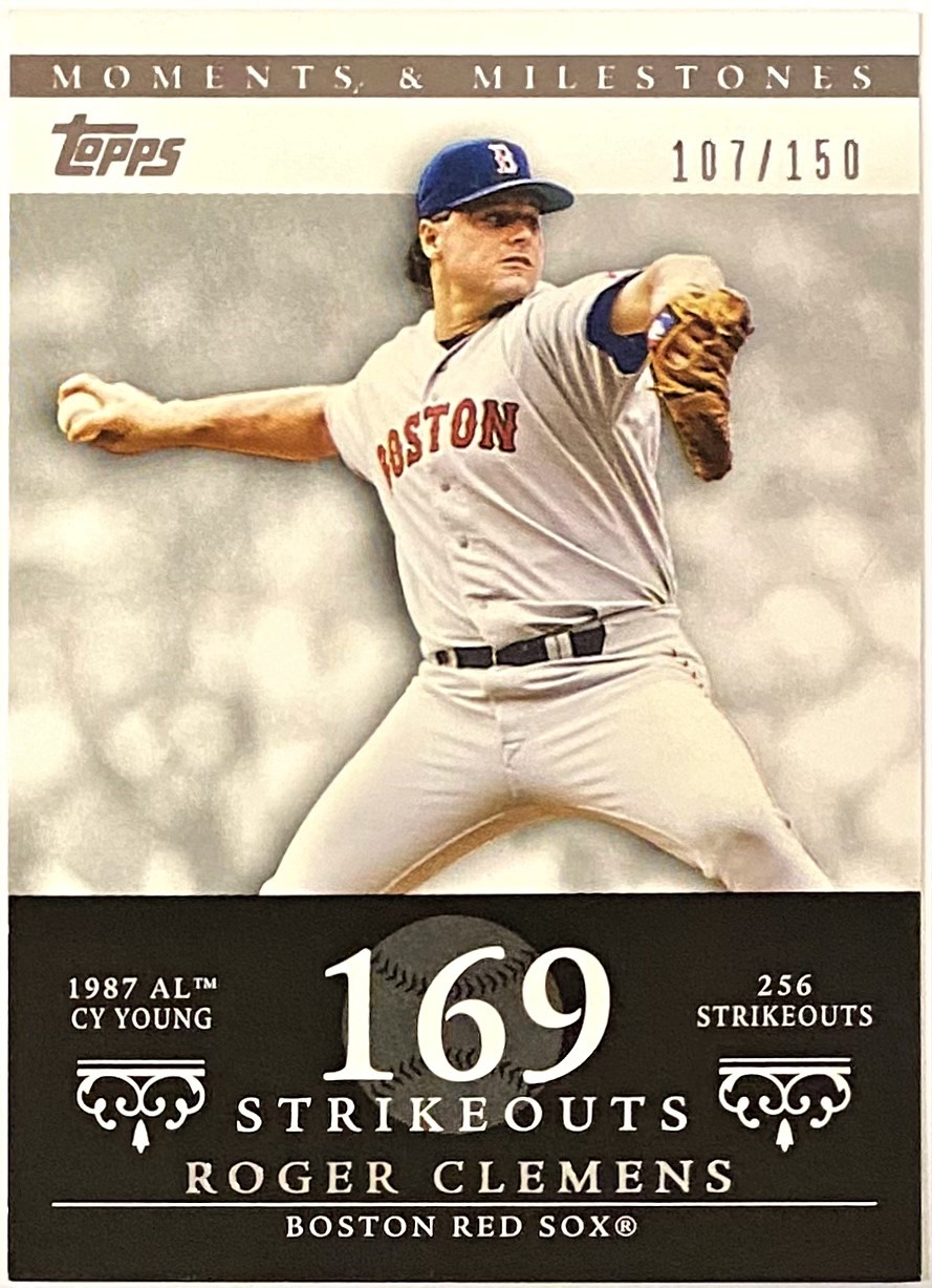 2007 Topps Roger Clemens Moments & Milestones 1/1 7th Win