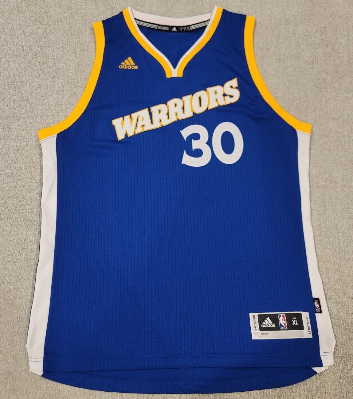 Adidas Golden top State Warriors Steph Curry Swingman Jersey