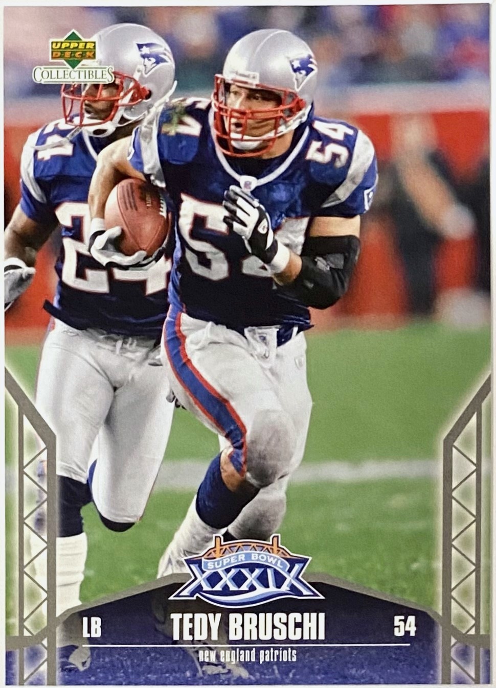 Tedy Bruschi 2005 Upper Deck Collectibles New England Patriots Football ...