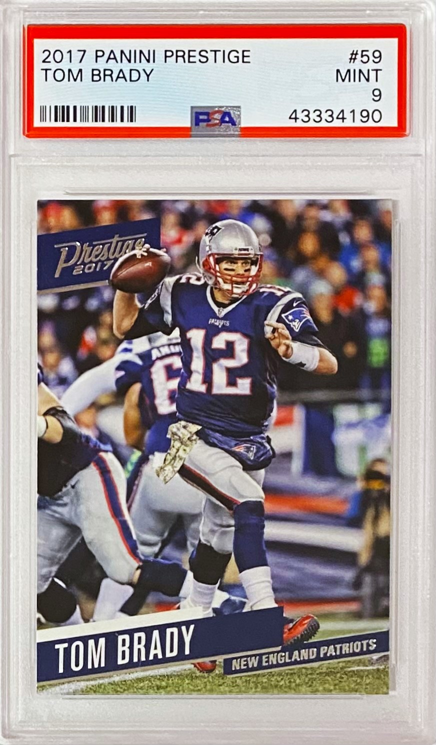 Tom Brady 2017 Panini Prestige Football New England Patriots Graded ...