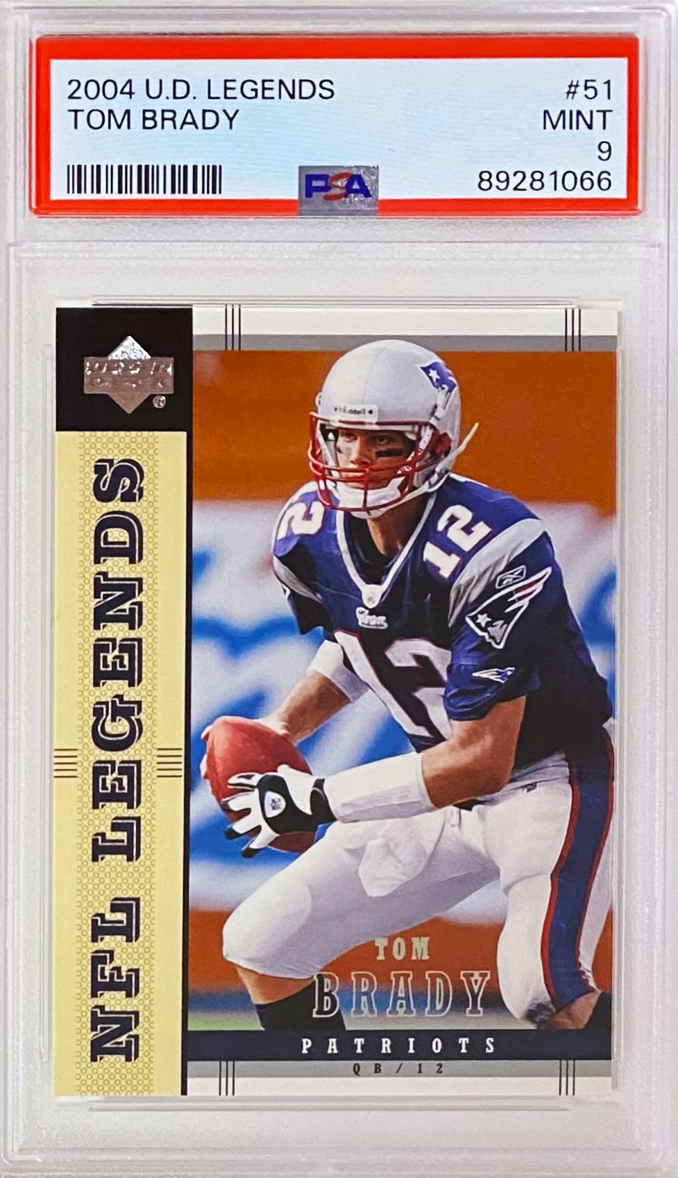 2004 online SP AUTHENTIC TOM BRADY #51 NEW ENGLAND PATRIOTS SCG 9.5 GEM MT PSA cross