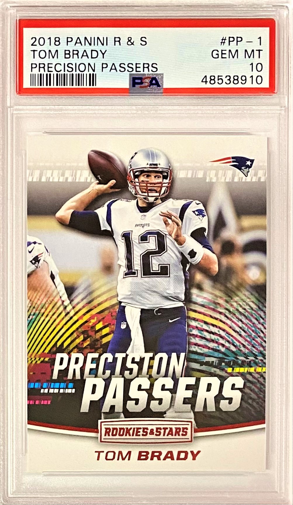 Tom Brady Certified Stars PSA selling 10