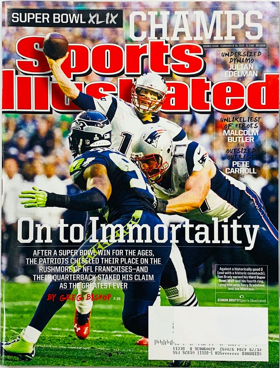 Tom Brady Sports Illustrated Super Bowl XLIX Champs 