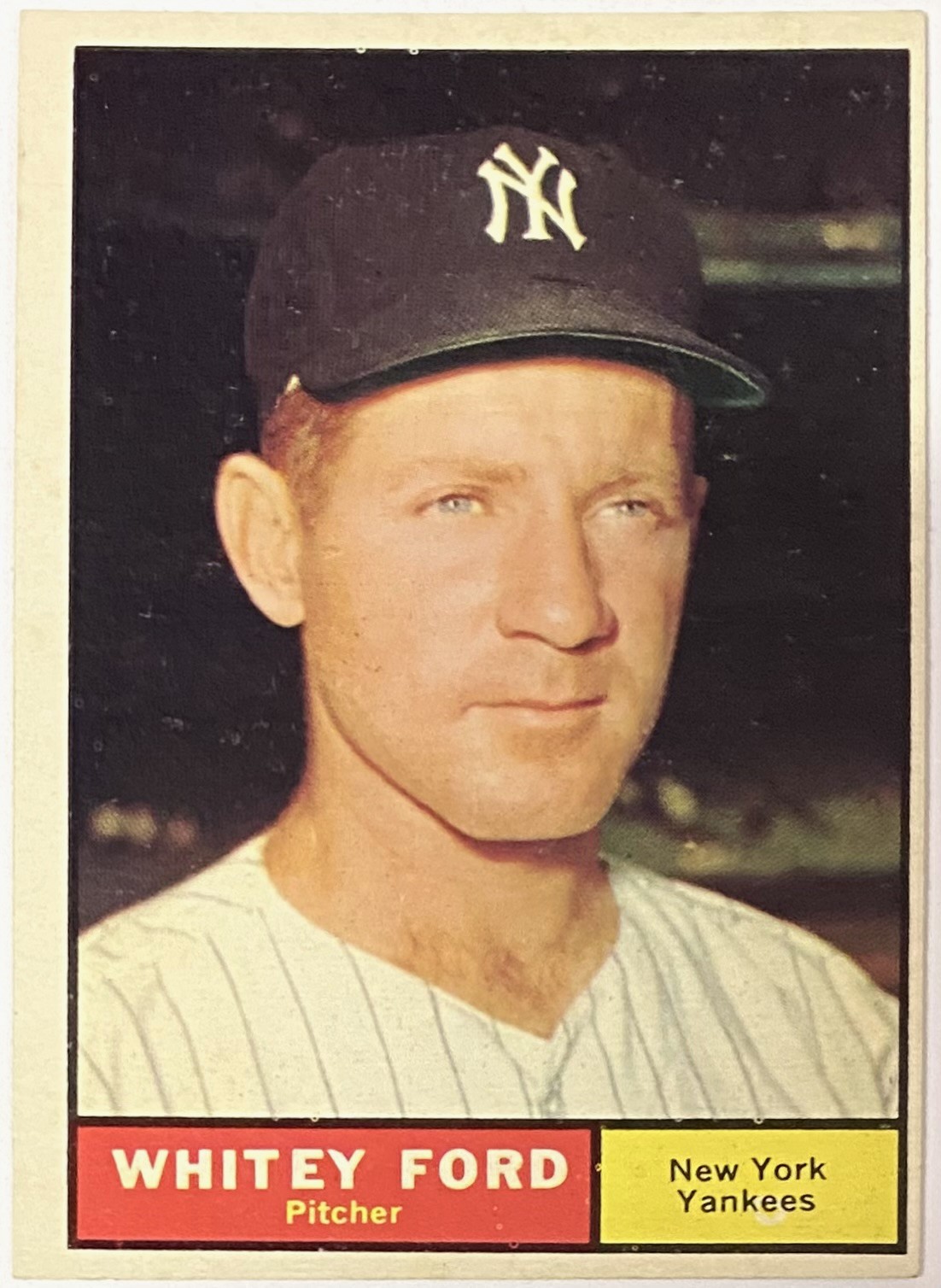 Whitey Ford 1961 Topps New York Yankees Baseball Card (HOF) – KBK Sports