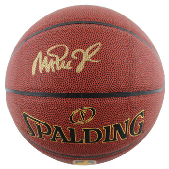 Magic Johnson Autographed Spalding Nba Basketball - Kbk Sports