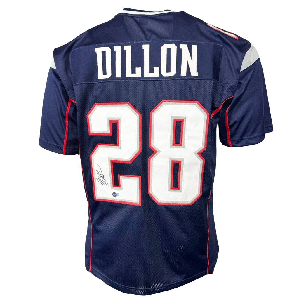 Corey Dillon Autographed New England Patriots Custom Blue Jersey - KBK  Sports