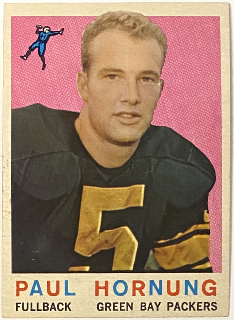 Paul Hornung 1959 Topps Green Bay Packers Football Card – KBK Sports