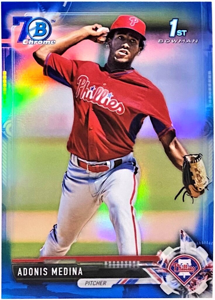 Adonis Medina Bowman Chrome Prospects Philadelphia Phillies