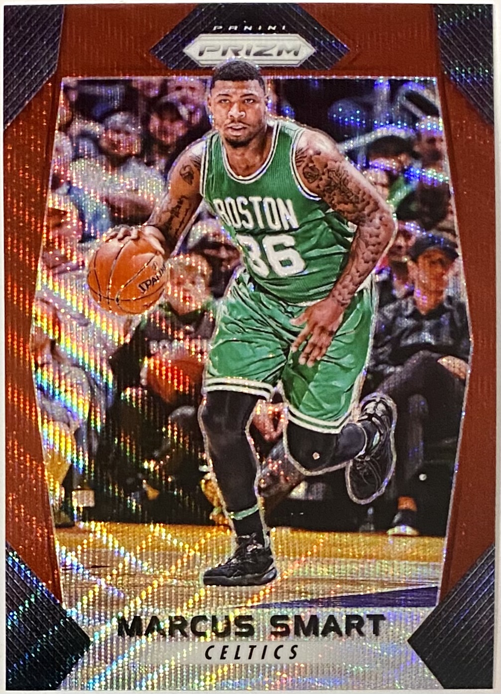 Marcus Smart 2017-18 Panini Prizm Basketball Boston Celtics Ruby Wave ...