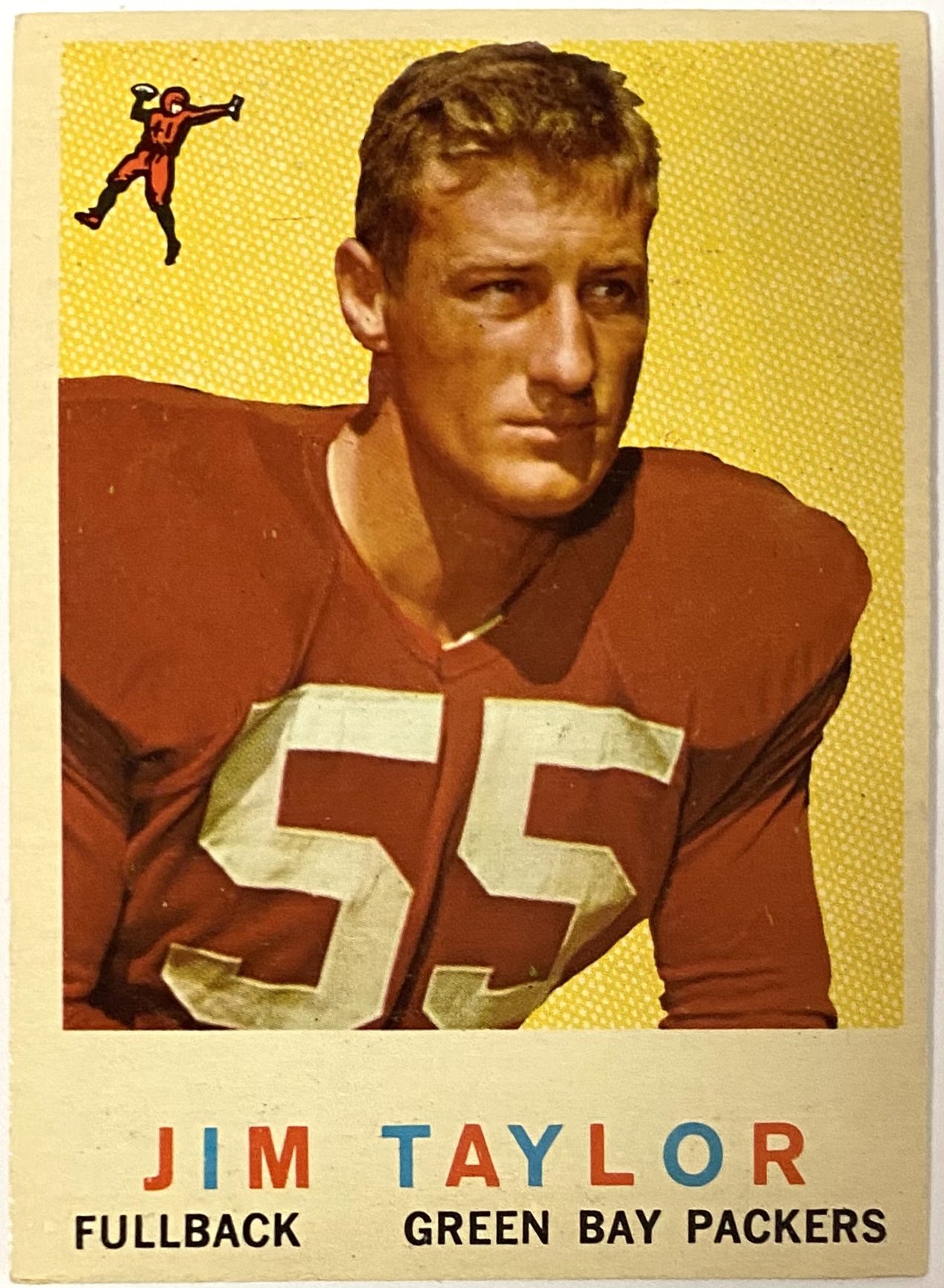 Jim Taylor 1959 Topps Green Bay Packers Football Rookie Card - KBK Sports