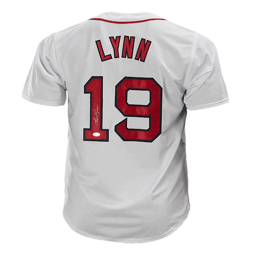 Fred Lynn Autographed Boston Red Sox Custom White Jersey KBK Sports