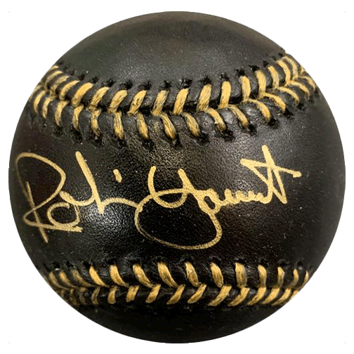 Robin Yount Autographed Black & Gold Official Major League Baseball ...